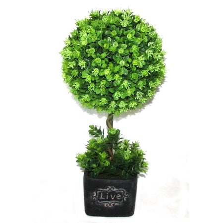Vaser Designs 16.5 in. Artificial Topiary Tree VA2593668